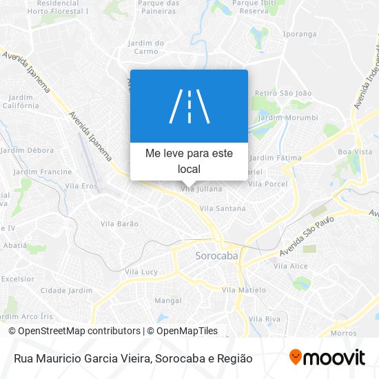 Rua Mauricio Garcia Vieira mapa
