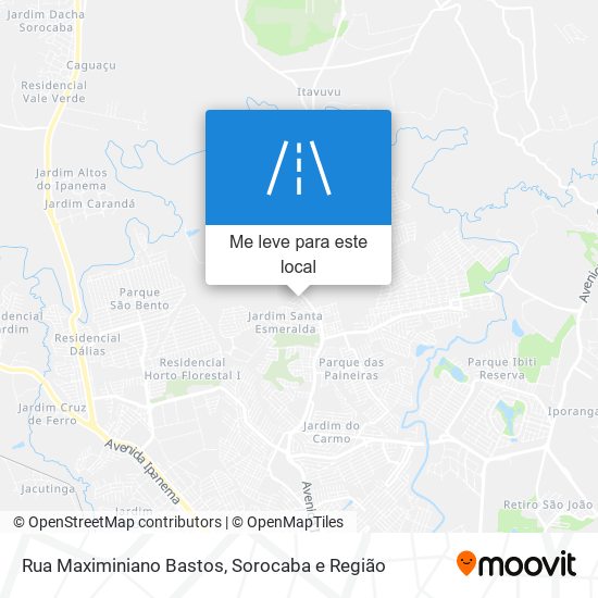 Rua Maximiniano Bastos mapa