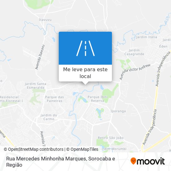 Rua Mercedes Minhonha Marques mapa
