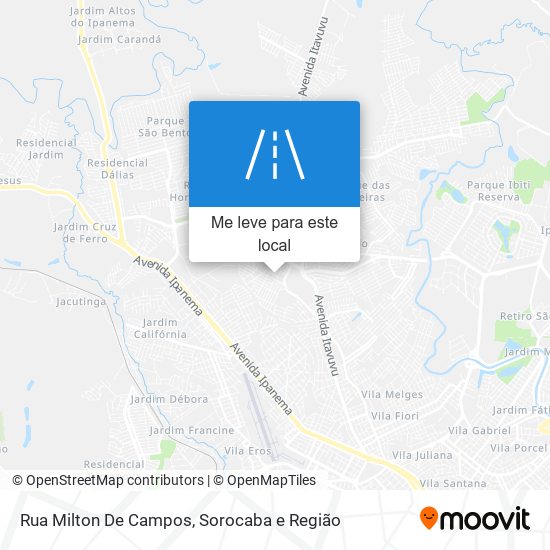 Rua Milton De Campos mapa