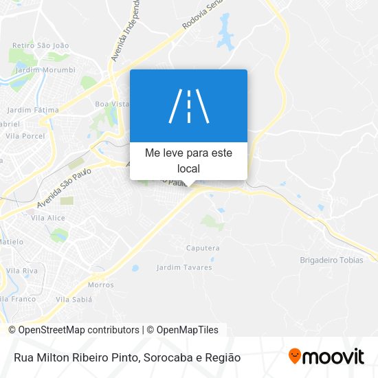 Rua Milton Ribeiro Pinto mapa