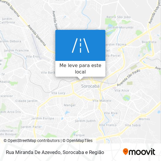 Rua Miranda De Azevedo mapa