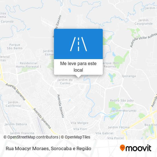 Rua Moacyr Moraes mapa