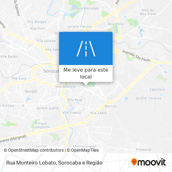 Rua Monteiro Lobato mapa