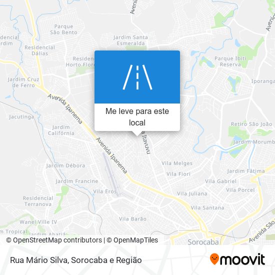 Rua Mário Silva mapa