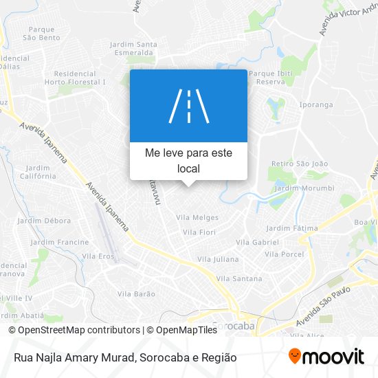 Rua Najla Amary Murad mapa