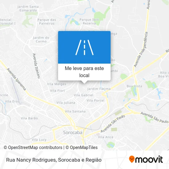 Rua Nancy Rodrigues mapa