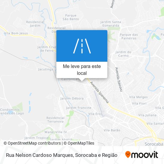 Rua Nelson Cardoso Marques mapa