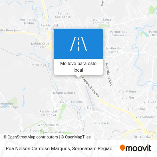 Rua Nelson Cardoso Marques mapa