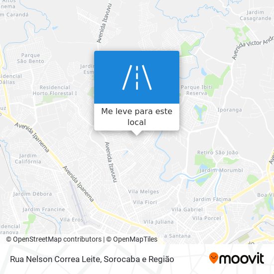 Rua Nelson Correa Leite mapa