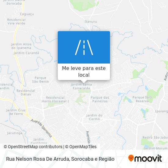 Rua Nelson Rosa De Arruda mapa