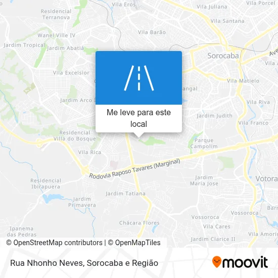 Rua Nhonho Neves mapa
