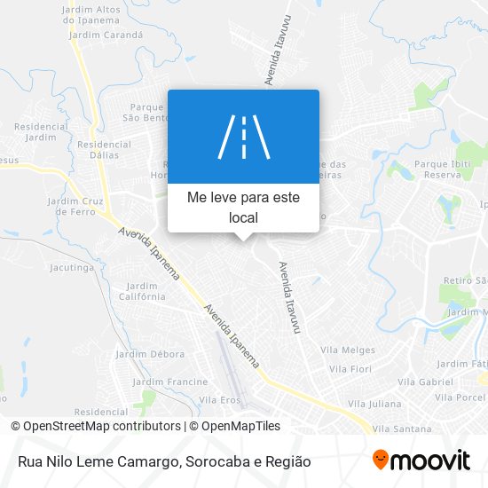 Rua Nilo Leme Camargo mapa