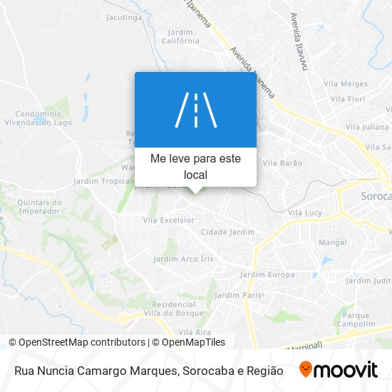 Rua Nuncia Camargo Marques mapa