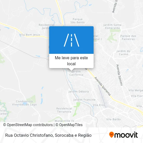 Rua Octavio Christofano mapa
