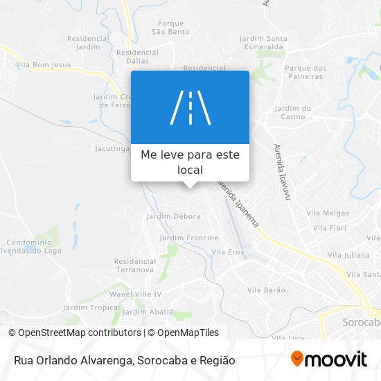 Rua Orlando Alvarenga mapa