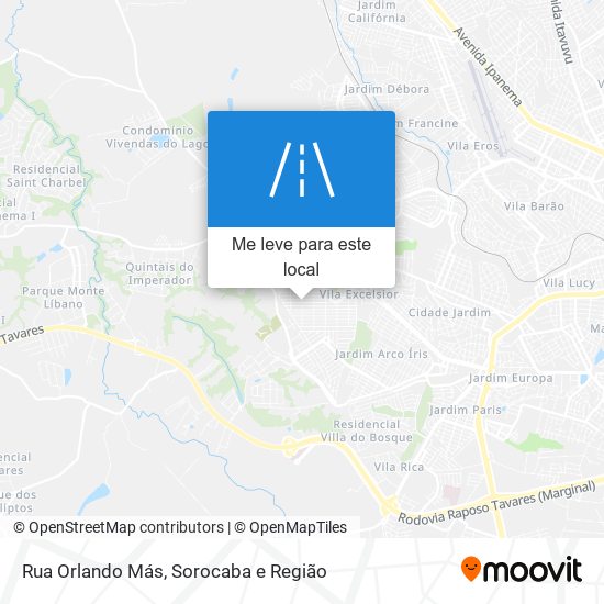 Rua Orlando Más mapa