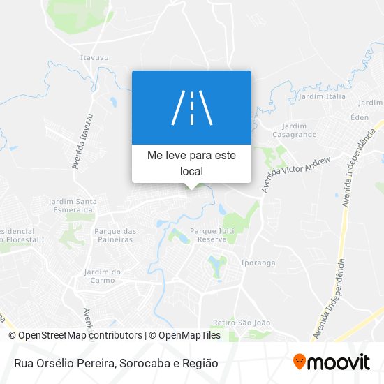 Rua Orsélio Pereira mapa