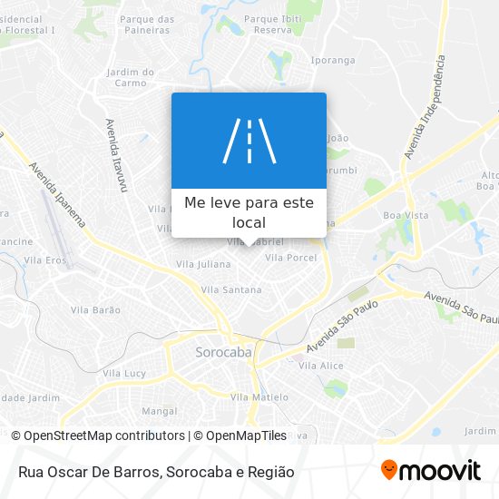 Rua Oscar De Barros mapa