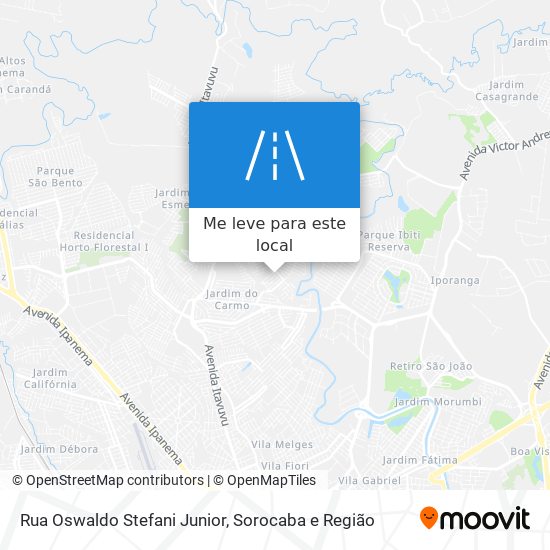 Rua Oswaldo Stefani Junior mapa