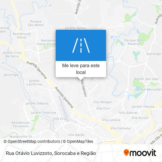 Rua Otávio Luvizzoto mapa