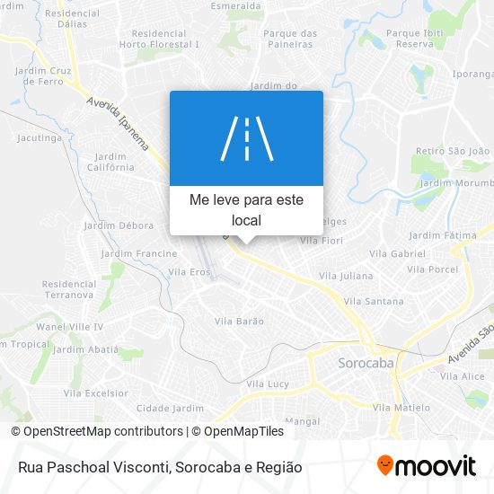 Rua Paschoal Visconti mapa