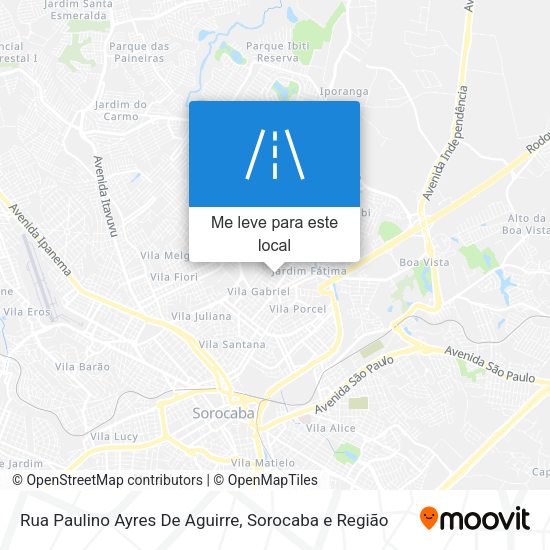 Rua Paulino Ayres De Aguirre mapa