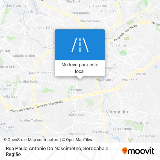 Rua Paulo Antônio Do Nascimetno mapa