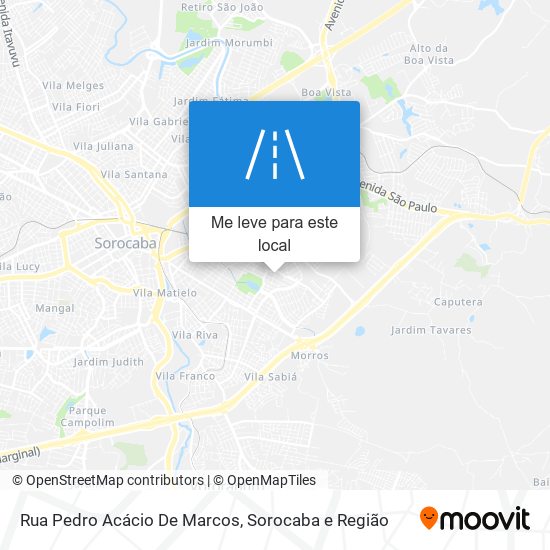 Rua Pedro Acácio De Marcos mapa