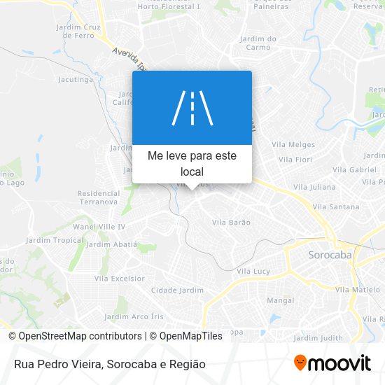 Rua Pedro Vieira mapa