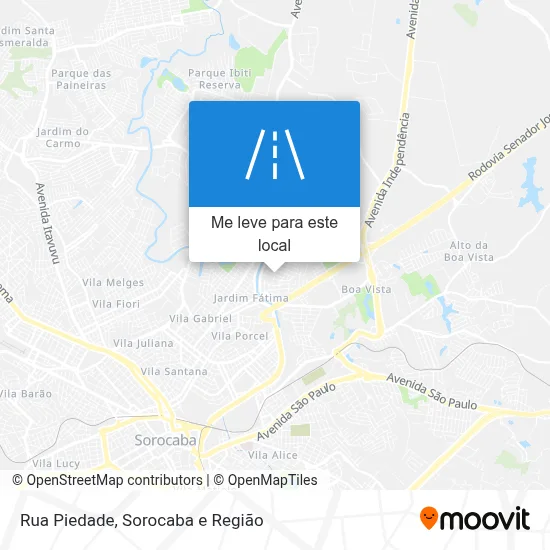 Rua Piedade mapa