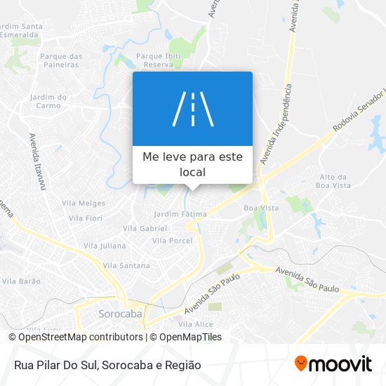 Rua Pilar Do Sul mapa