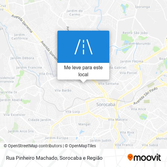 Rua Pinheiro Machado mapa