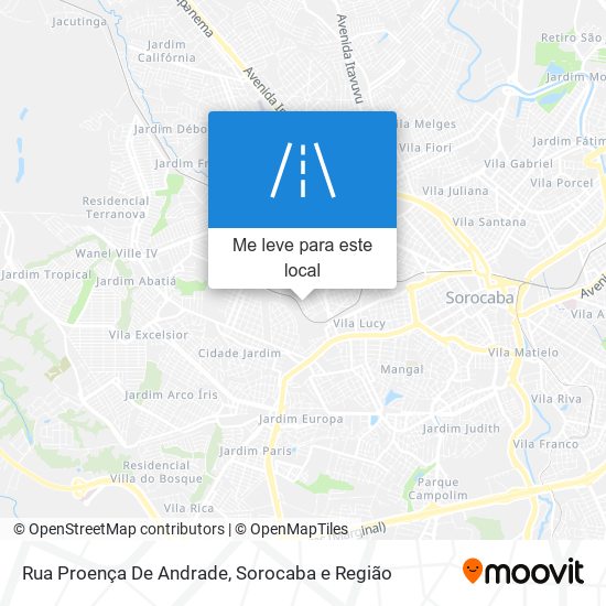 Rua Proença De Andrade mapa