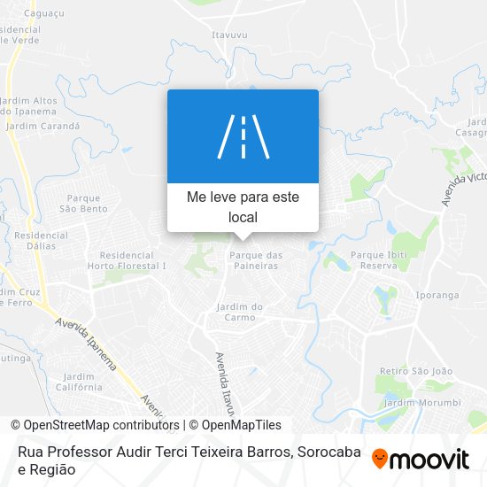 Rua Professor Audir Terci Teixeira Barros mapa