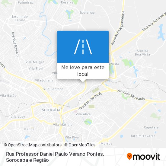 Rua Professor Daniel Paulo Verano Pontes mapa