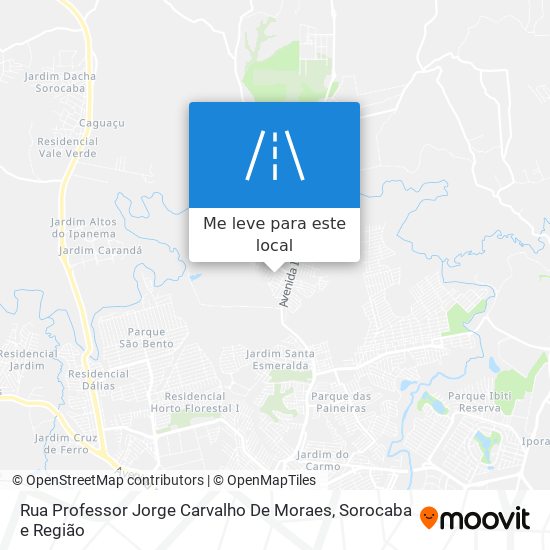 Rua Professor Jorge Carvalho De Moraes mapa