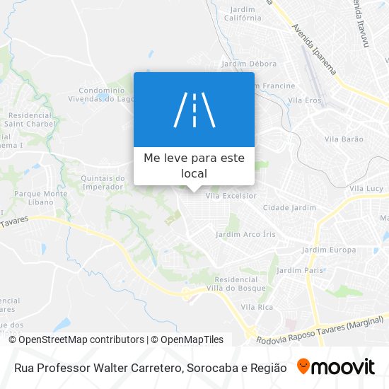 Rua Professor Walter Carretero mapa