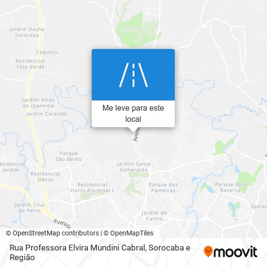 Rua Professora Elvira Mundini Cabral mapa