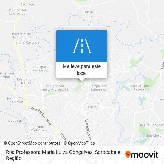 Rua Professora Maria Luiza Gonçalvez mapa