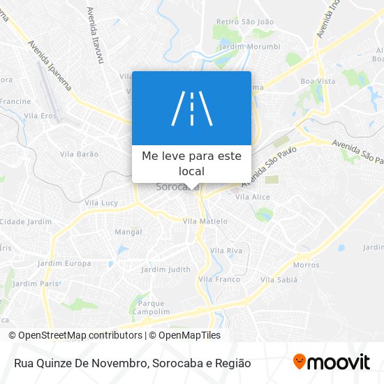 Rua Quinze De Novembro mapa