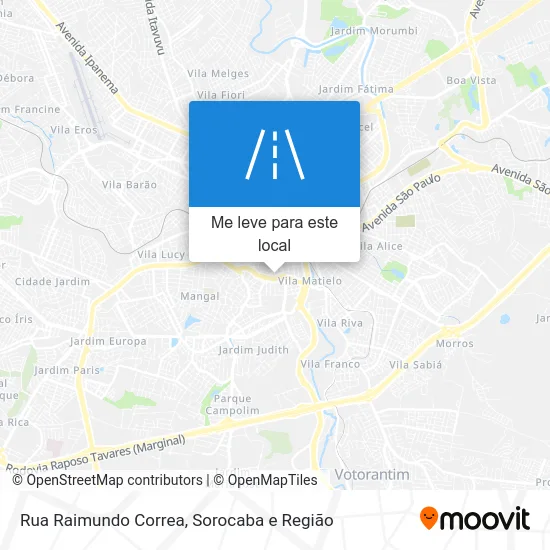 Rua Raimundo Correa mapa
