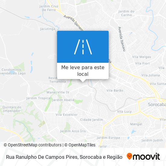 Rua Ranulpho De Campos Pires mapa