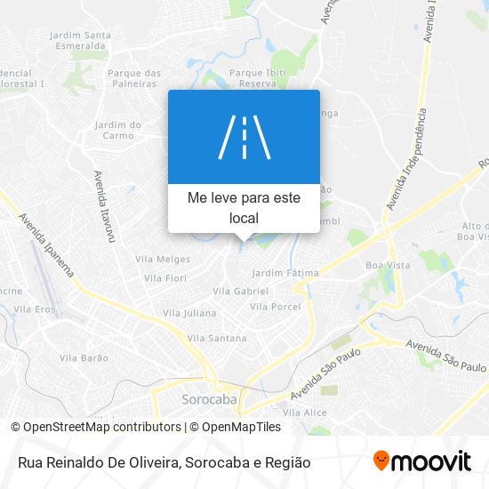 Rua Reinaldo De Oliveira mapa