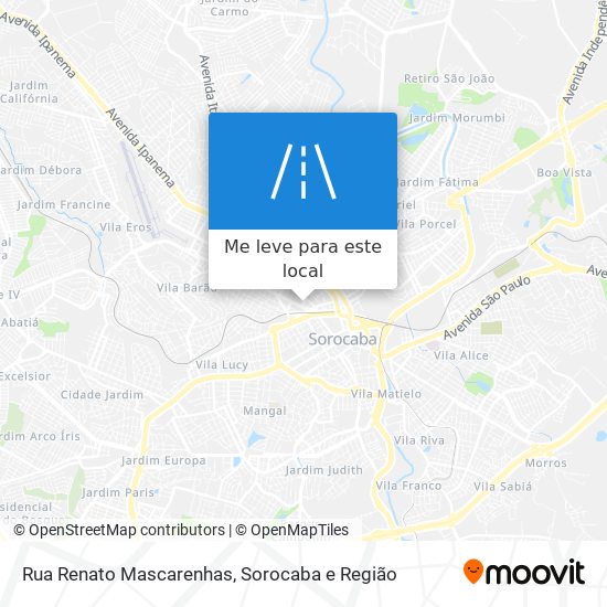 Rua Renato Mascarenhas mapa