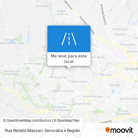 Rua Renato Massari mapa