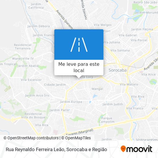 Rua Reynaldo Ferreira Leão mapa