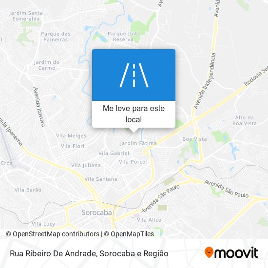 Rua Ribeiro De Andrade mapa