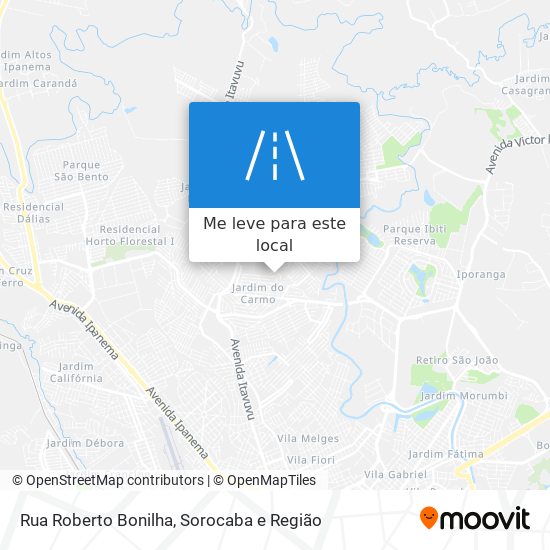 Rua Roberto Bonilha mapa