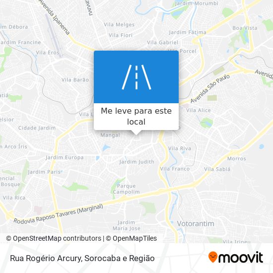 Rua Rogério Arcury mapa